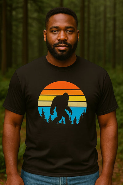 Unisex Bigfoot Forest Sunset T-Shirt